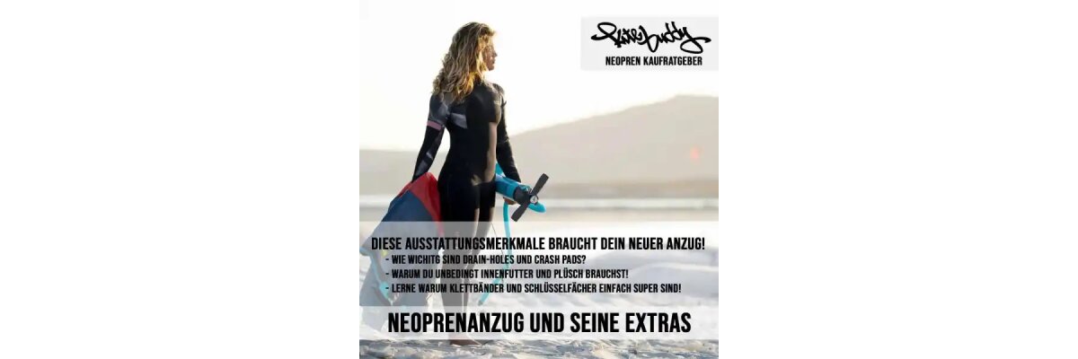 Besondere Extras und Ausstattungsmerkmale an deinem Neoprenanzug! - Geheime Extra die deinem Neoprenanzug für Dich noch besser machen!